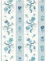 Zoffany Carta da parati Papaver Stripe - Mazarine Blue
