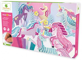 Stick & Fun - Set creativo XXL - Mosaico - Unicorni
