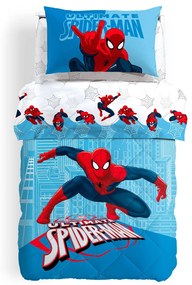 Trapunta Singolo Spider man city Marvel, in cotone CALEFFI