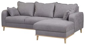 Divano angolare grigio (angolo destro) Beata - Ropez