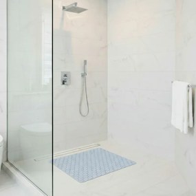 Tappeto bagno antiscivolo azzurro 54x54 cm Maya