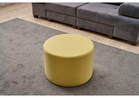 Pouf RABO, diametro 58 cm, giallo