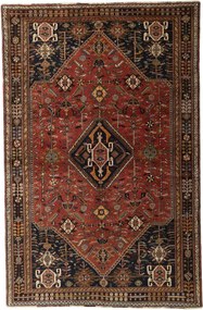 Shiraz Tappeto 170 x 250 Rosso (Iran) Annodato A Mano