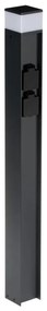 Kanlux 38767-Lampada da esterno con 2 prese DASTEN 1xG9/11W/230V 80 cm IP44 nero