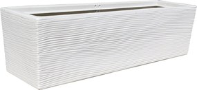 Fioriera SHABBY in polietilene bianco H 22 cm L 78 x P 22 cm