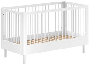 Lettino bianco in faggio massiccio 70x140 cm Forrest – Vipack