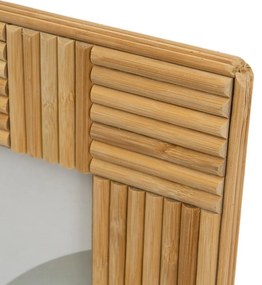 Cornice in piedi in bambù di colore naturale 21x26 cm - Casa Selección