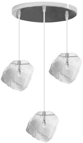 Lampada ICE APP320 Ghiaccio Modern Design Loft Triplo