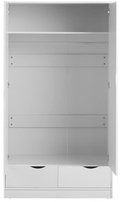 Armadio a 2 ante bianco 180 cm BREMEN Beliani