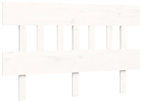 Giroletto con Testiera Bianco Small Double Legno Massello