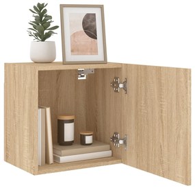 Mobile tv parete rovere sonoma 40,5x30x40 cm legno multistrato
