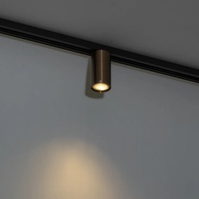 Faretto moderno bronzo scuro per sistema a binario monofase GU10 50mm - Iconic Ruby Honey