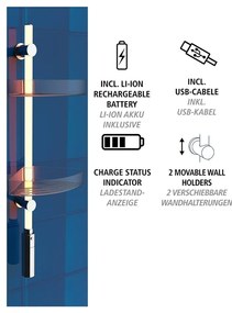 Mensola trasparente autoportante per il bagno - Wenko