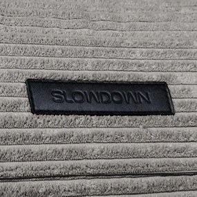 Pouf a sacco per bambini grigio scuro con rivestimento in velluto a coste Cocoon 120 – SLOWDOWN