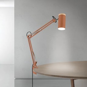 Orion - Lampada da tavolo con morsetto GILI 1xE27/40W/230V color mattone