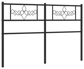 Testiera in metallo nero 120 cm