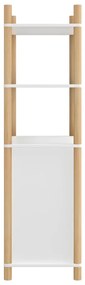 Credenza bianca 60x40x141 cm in legno multistrato