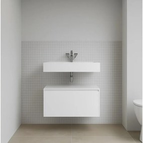 Mobile sottolavabo e lavabo Element per vasca centrale neve L 60 x H 34 x P 45 cm