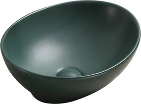 Mexen Elza lavandino da appoggio 40 x 33 cm, verde scuro opaco - 21014047