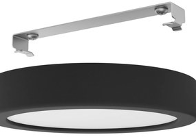 Plafoniera Moderna Fueva 5 In Acciaio Nero Led Integrato 11W 3000K Ip44