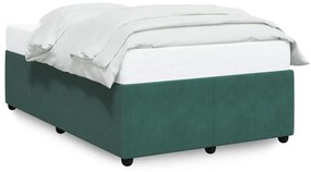 Giroletto Senza Materasso Verde Scuro 120x200 Cm İn Velluto /
