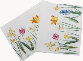 Set di 2 asciugamani ospite in lino Early Flowers