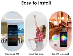 Lampada LED  smart E27 11W RGB+CCT WiFi - Amazon Alexa e Google Home Colore RGB+CCT