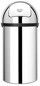 Pattumiera Push Bin BRABANTIA a pedale grigio inox 60 L