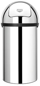Pattumiera Push Bin BRABANTIA a pedale grigio inox lucido 60 L