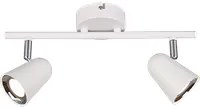 Faretti Led da Interno Parete Soffitto su Barra 2 Spots Bianco Toulose GD Trio