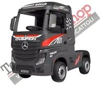 Camion Elettrico per Bambini Truck Mercedes ACTROS 12V Porte Apribili colore Nero