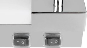 Lampada da parete LED color argento lucido Enrico – Trio