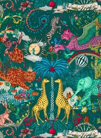 Clarke & Clarke Carta da parati Paradise Lost - Teal