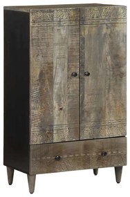 Credenza 60x33x110 Cm İn Legno Massello Di Mango /