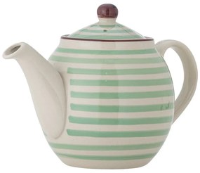 Teiera in gres verde e bianco , 1,2 l Patrizia - Bloomingville