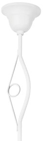 Lampadario a sospensione con supporto rigido RETRO II 1xE27/60W/230V bianco