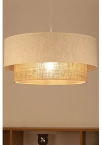 Lampada a sospensione con cavo NATIA 1xE27/60W/230V bianco/marrone