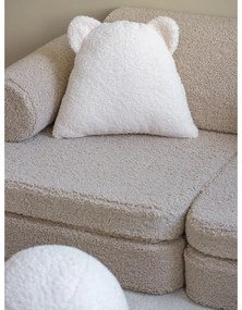 Divano per bambini marrone chiaro con rivestimento in bouclé 132 cm Settee – Wigiwama