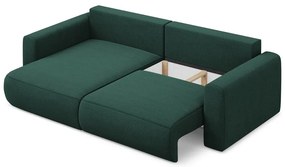 Divano angolare verde allungabile/con contenitore (con penisola a sinistra/con chaise lounge) Kapua – Makamii