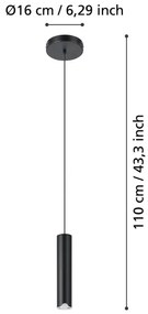 Eglo 901123 - LED RGBW Lampadario dimmerabile a sospensione con filo BALAMORTA-Z LED/3,7W/230V