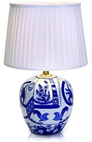 Lampada da tavolo blu e bianca Goteborg, altezza 48 cm Göteborg - Markslöjd