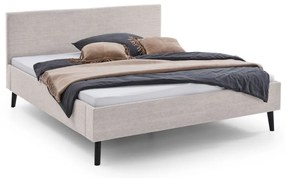 Letto matrimoniale imbottito beige rete non inclusa 180x200 cm Avola – Meise Möbel