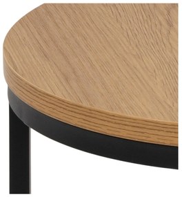 Set di tavolini rotondi con piano effetto rovere 2 pz ø 45 cm Spiro - Actona