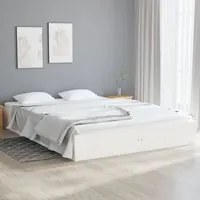 Giroletto Bianco in Legno Massello 120x190 cm 4FT Small Double cod mxl 61509