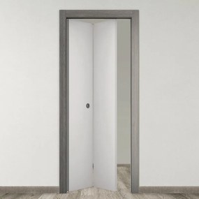 Porta pieghevole a libro simmetrica Nida grigio L 70 x H 210 cm destra