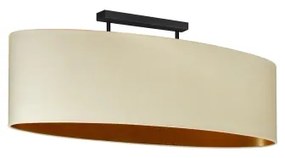 Duolla - Lampadario a plafone OVAL VEGAN 2xE27/15W/230V color crema