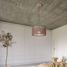 Brilagi - LED Lampadario a sospensione con filo ANTHONY 1xE27/60W/230V quercia/marrone