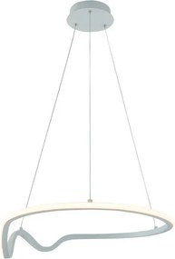 Lampadario LED moderno Aly bianco Ø51cm 2000 lumen, NOVECENTO