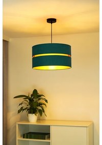 Duolla - Lampadario a sospensione con filo DUO 1xE27/15W/230V diametro 40 cm turchese/oro
