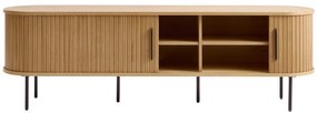 Tavolo TV in rovere naturale 56x180 cm Nola - Unique Furniture
